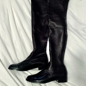 Stuart Weitzman Lowland Leather OTK Boots